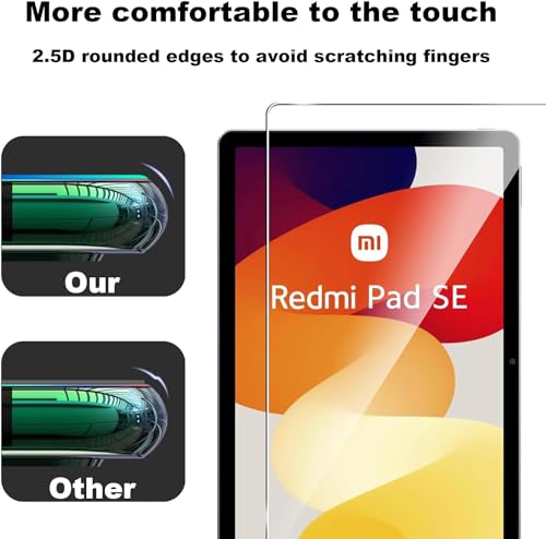 Image of VERTUS Premium Tempered Glass Screen Protector for Redmi Pad SE 11 inch with Anti-Scratch & Smudge Proof Coating