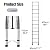 15.5ft Telescopic Ladder - Stainless Steel Telescopic Ladder - 330 lbs Weight Capacity - with Safety Lock - Easy Storage - for Home, RV (15.5ft Straight Ladder)