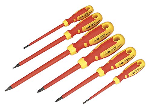 Image of Sealey AK6122 VDE Approved Gripmax Screwdriver Set, 6 Pieces