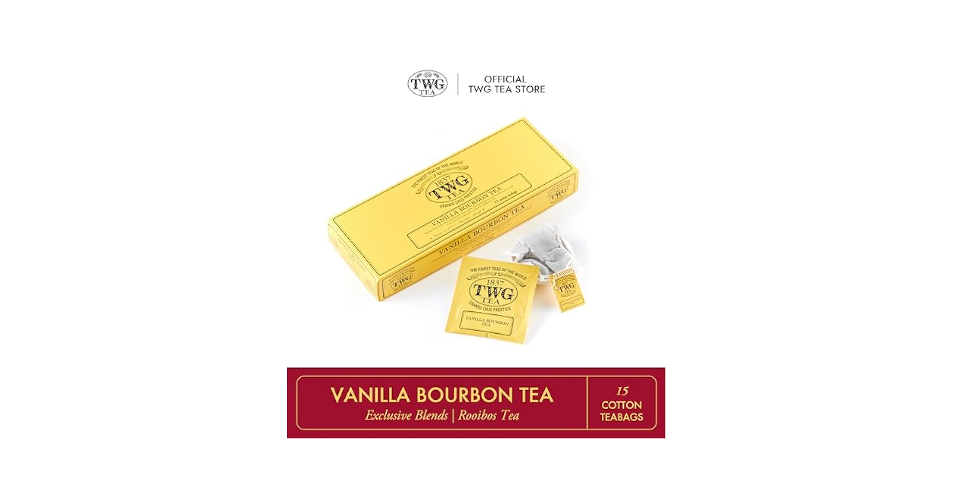 【未開封】TWG TEA VANILLA BOURBON TEA 15個入り Amazon.com : TWG Tea | Vanilla Bourbon Tea | Rooibos Tea