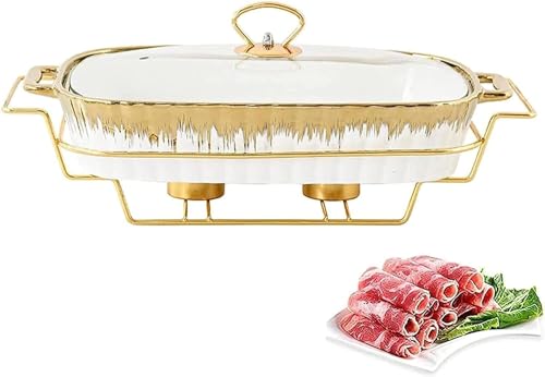 Ensemble De Buffet De Réchaud en Céramique haut de gamme avec couvercle
