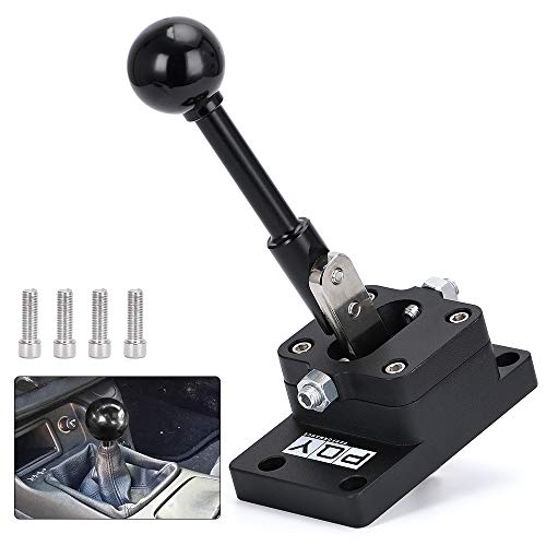 T56 6-Speed Short Throw Shifter w/Base Shift Knob Billet Compatible with Camaro/Firebird F-Body LS1 93-02 Black - Image 3