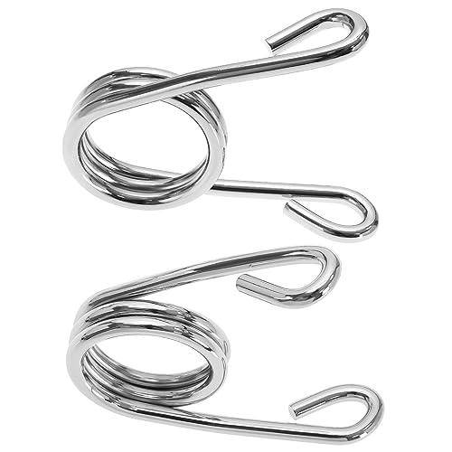 SG Store 2pcs Ressorts de Selle Solo de Moto Accessoires de Rechange Moto de Ressorts en Acier Fixes de Siège de Moto de Type Torsion, Argent