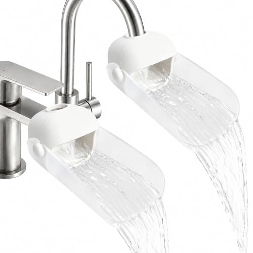 Image of Faucet Extender for Kitchen and Bathtub Sink, Universal Sink Handle Extenders, Fun Hand-Washing for Kids (White)