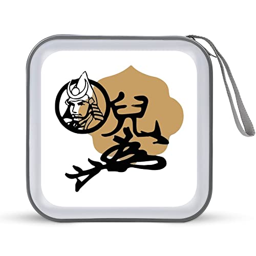 CDケース 戦国武将 宇喜多秀家 家紋 家徽 DVDケース CD/DVD収納バッグ ディスクケース CD収納ボックス 40枚収納 Blu-rayケース メディアケース 両面収納 おしゃれ 防水 大容量 小型 持ち運び便利 薄型 ファスナー付 旅行 自宅