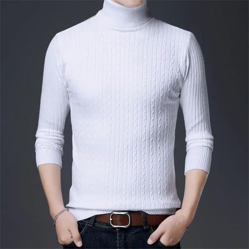 Men Winter Slim Sweatersturtle Neck Wool Long Sleeve Warm Knit High Sweater Turtleneck2