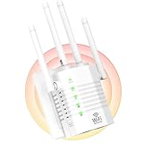 AOOEPU WiFi Range Extender Signal Booster up to 12880sq.ft and 105 Devices, WiFi Amplifier WiFi Range Extender, WiFi Extenders Signal Booster for Home, Internet Repeater with Ethernet Port