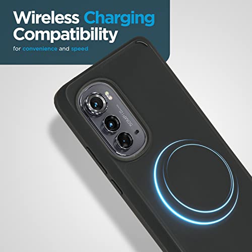 Case-Mate Motorola Edge 2022 Case - Black [10ft Drop Protection] [Wireless Charging Compatible] Tough Series Case for Motorola Edge 2022 with Shockproof Material, Perfect Grip, Anti Scratch Technology - Thumbnail 5