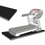 DKPLOE Protector Suelo Gimnasio Reversible Protección del Piso Tapete Fitness Absorción de Impactos Aislamiento Acústico Adecuado para Interiores Saltar Yoga Fitness y Equipos de Fitness(Black+Gray)