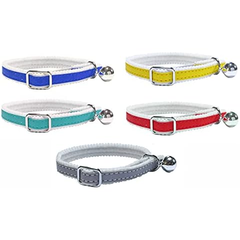 Reflective Cat Collar with Bell and Elastic Cover