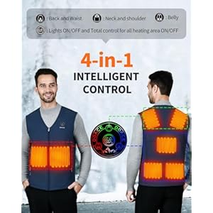 Doace heated vest for men and women smart heating vest rechargeable battery not included  urban country home decor