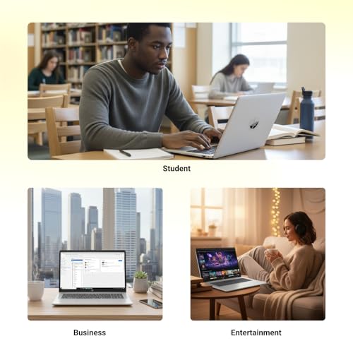 Image of HP 17.3 Business Laptop, Intel 10-Core i5 1334U (Beats i7-1255u), 17 inch FHD(1920 x 1080) 250Nits Display, Backlit Keyboard, Fingerprint Reader, Windows 11 Pro (20GB RAM | 512GB SSD)