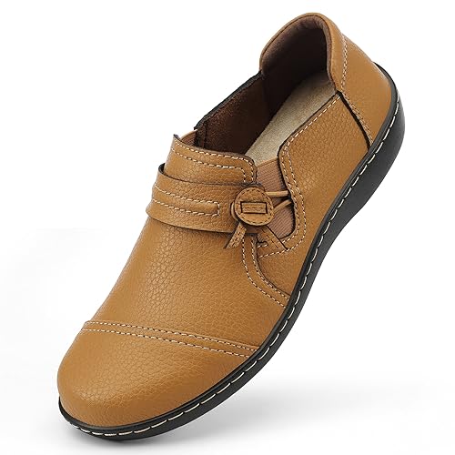 LAZYPOP Women's Leather Loafers