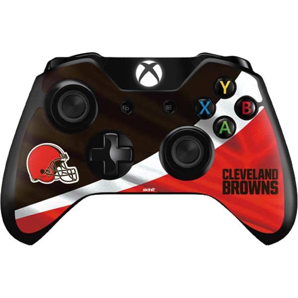 Skinit Decal Gaming Skin Compatible with Xbox One Controller - Officially Licensed NFL Cleveland Browns Design
