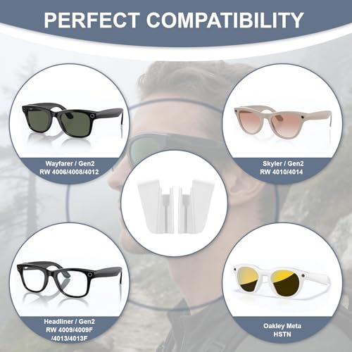 SEPZFTT 2 Pairs Silicone Side Shields for Ray-Ban Meta & Oakley Meta HSTN by SEPZFTT - Used condition - Image 3
