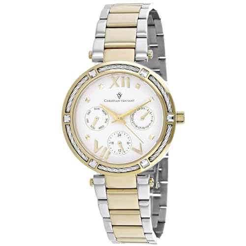Montre Christian Van Sant Sienna CV1823 blanc pour femme chic