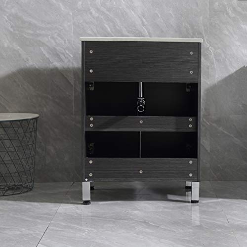 Walsport 24 Inch Black Bathroom Vanity S Buy Online In Brunei At Desertcart