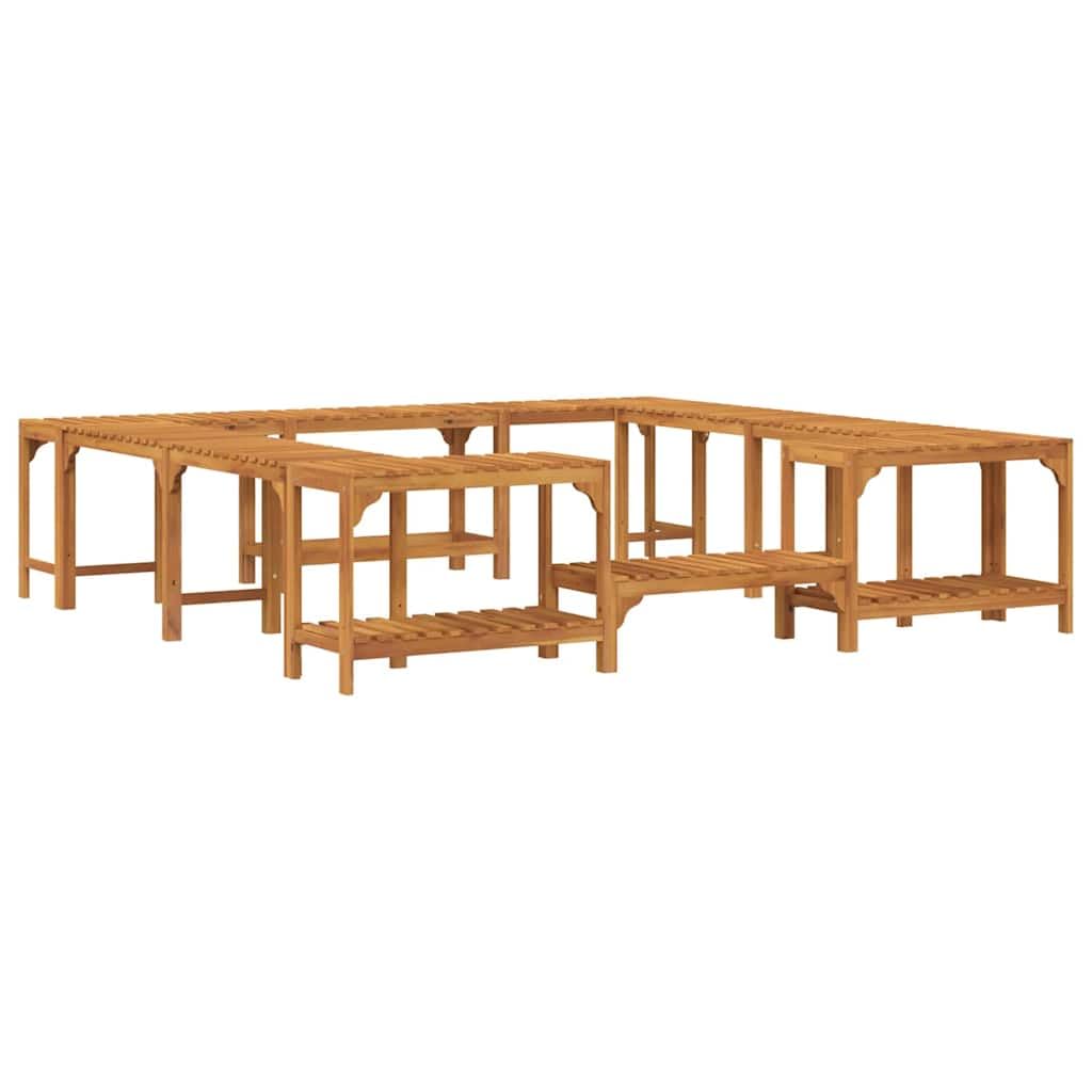 vidaXL Otoczenie wanny z hydromasażem Brązowy 230 x 230 cm, Elegancka wanna z hydromasażem, nowoczesne otoczenie, odporna na warunki, trwała konstrukcja, strefa relaksu