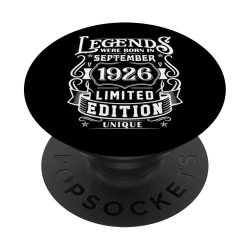Cumpleaños Septiembre 1926 Edición Limitada Regalo Vintage PopSockets PopGrip Intercambiable