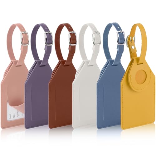 AiQInu 6 Pièces Etiquette Valise en PU, Étiquette...
