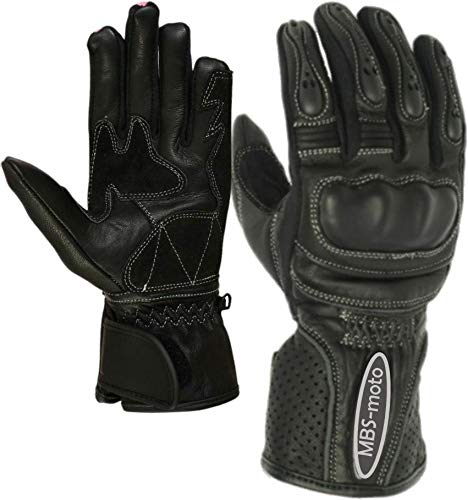 MBSmoto GLL13 Gants de protection pour femme Noir