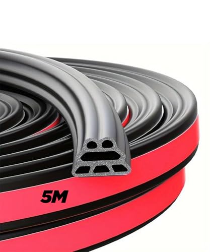 Flaconi Joint de Porte de Voiture,Joint de Porte Caoutchouc de Voiture,Resistente Joint de Porte D'entrée Caoutchouc,Adhesif 6 Trous Universel Joint...