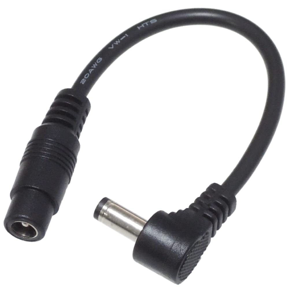 Amazon | KAUMO プラグ変換ケーブル (メスφ5.5/2.1mm) (オス L字型 φ5