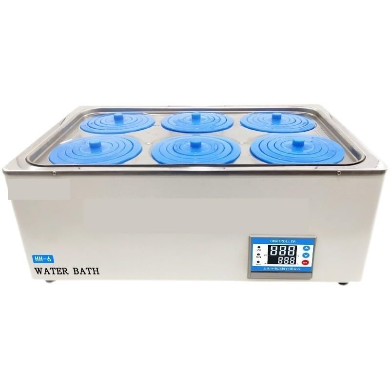 Baño María de laboratorio, Baño de agua de laboratorio con pantalla digital de temperatura constante y calentamiento eléctrico de seis orificios