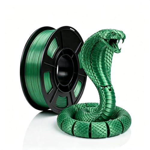 Image of Silk PLA 3D Printer Filament 1.75mm Filajoy3D 3D Printing Filament 250g Dimensional Accuracy + /- 0.03mm for Most FDM 3D Printers,Green