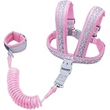 Xiraivke 子供用迷子防止ハーネスセット 360 度回転迷子防止紐 伸縮可能 カット防止ロック付き ベビー・幼児対応 ゴールデンウィーク旅行・海外旅行・公園散歩用 子連れお出かけ安全用品 飛び出し事故防止