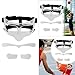 kowaku Basketball Mask Basketball Nose Guard Elastic Strap Sports Accessories Face for Broken Nose Face Mask for Boxing Gym Party, Clear Clear Sticker