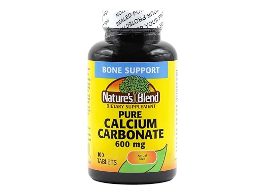 Natures Blend Pure Calcium Carbonate 600 mg 100 Tabs (1684)