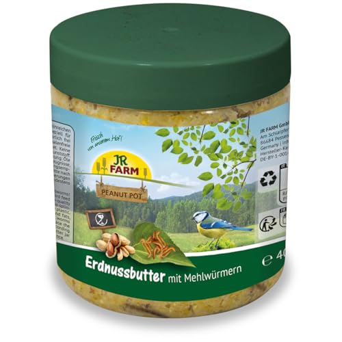 JR FARM Garden PPot Erdnussbutter Mehlwürmer 400g