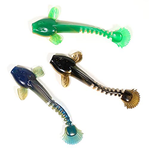 Esche da Pesca morbide, Esca da Pesca Morbida 10 Pezzi Esca Finta for Pesce Pesce 9 cm 6,5 cm Pesca in Silicone Esca Morbida Gonna Coda 2,5 g 5,3 g Esca Artificiale Semplice e Pratico