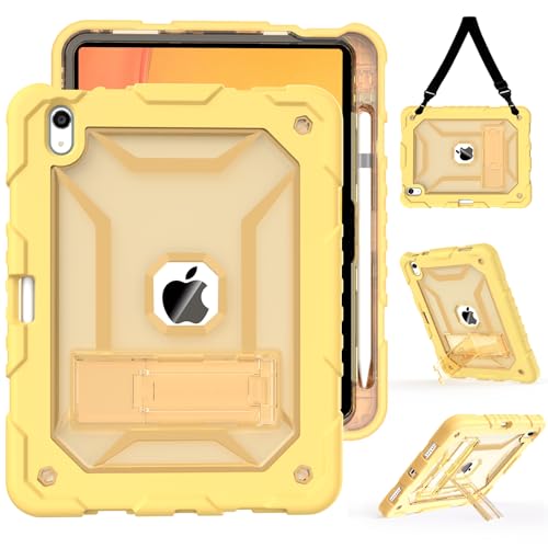 TIMISM Case for iPad 10th Generation 2022 iPad A16 11 Inch 2025 with Pencil Holder & Kickstand Translucent Hard PC Back Cover Heavy Duty Shockproof Protective Case for iPad 1110 Clear Blue product thumbnail 11