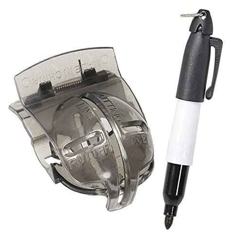 DGFJY 4Pcs/Set Golf Ball Line Marker Drawing Marking Alignment Tool Marking Template Mark Sign Tool with Golf Ball Marker Pens Golf Marking Pen Golf Ball Line Liner Alignment Putting Tool