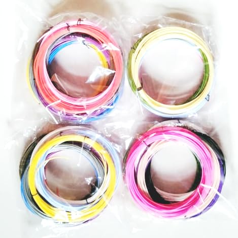 Image of Creative Multicolored Printing PLA Filament for 3D Pen (1.75 mm Thickness, 5 m Each) - Set of 10