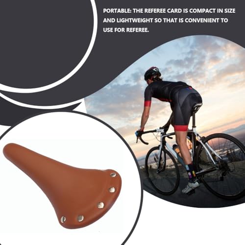 Selle velo marron à rivets idéale pour vos randonnées de week-end