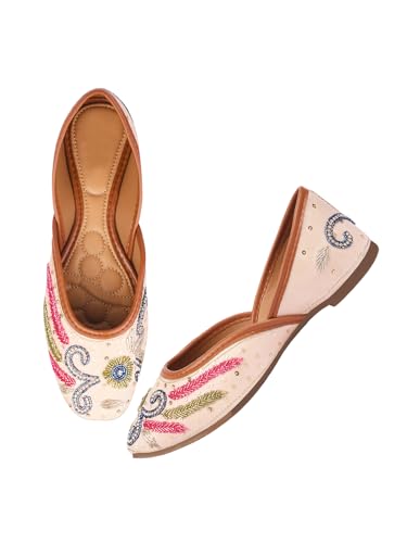 Image of SilverArrow Ethnic Embroidery Jutti with Beautiful Design for Women & Girls