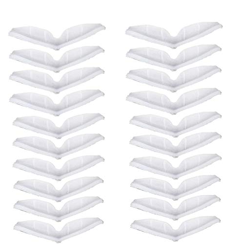 NAQ Timess Nebelfreies Zubehör Silikon-Nasenbrücke Antibeschlag-Nasenbrücke Verhindert Das Beschlagen Von Brille Defogger für Brillen Nebelstopper Nasenkissen Brillenträger Gesicht (20pcs) Cover