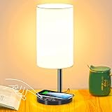 ALOTUS Multifunctional Table Lamp with 10W Fast Wireless Charger, USB Port, 5 Brightness,5 Lighting