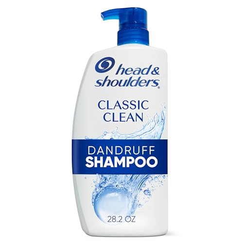 Head & Shoulders Anti-Dandruff Shampoo with 1% Pyrithione Zinc, Classic Clean, Fresh Scent, Daily...