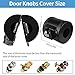 PKLIYH Child Proof Door Knob Cover Lock for Dementia Elderly Safety - Universal ABS Plastic Lock-Out Device for Bedroom, Bathroom, Gas Valve & Outdoor Faucets (Fits Most Circular Knobs)-2 Pack