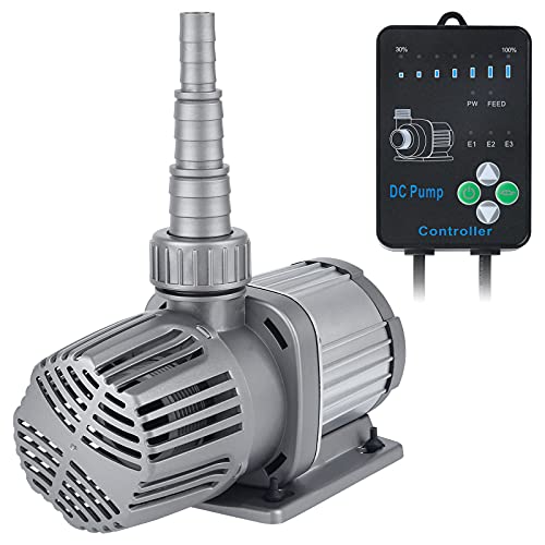Uniclife 24V DC Quiet Aquarium Return Pump 1056 GPH Water Pump with 30%-100% Settings Controller for Fish Tanks, Ponds, Fountains, Sump, Hydroponics Submersible