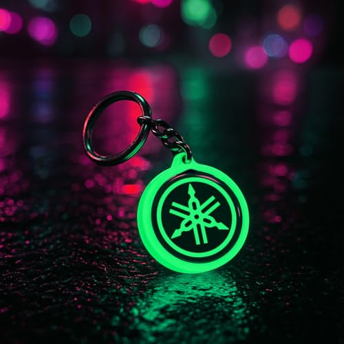Image of Mi Glow Store Glow in Dark Keychain for Bike Men | Gift for Man | Bike Accessories | Charges in Light Glows in Dark | Key chain for Bike