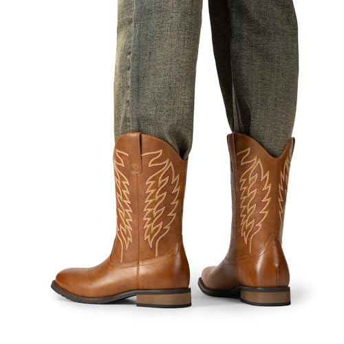 Bruno Marc Cowboy Boots for Men Slip on Western Boots,Brown,15 by Bruno Marc - Used condition - Image 7