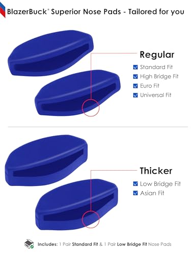 Image of BLAZERBUCK Replacement Nose Pieces for Oakley Frogskins Range /Frogskins Range XL /Top Knot /Side Swept /HSTN /Spindrift /Wildrye