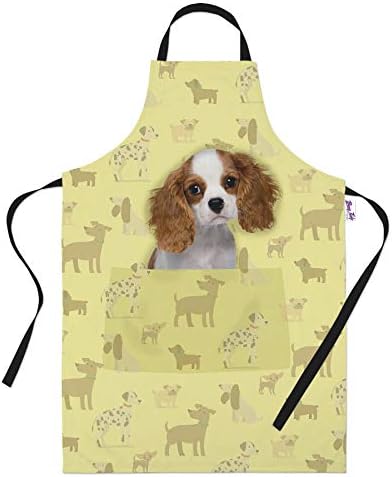 Bang Tidy Clothing Cavalier King Charles Spaniel Gifts for Dog Lovers Owners - Cooking Baking Aprons - Kitchen Apron Gift for Women Men Bakers and Cooks