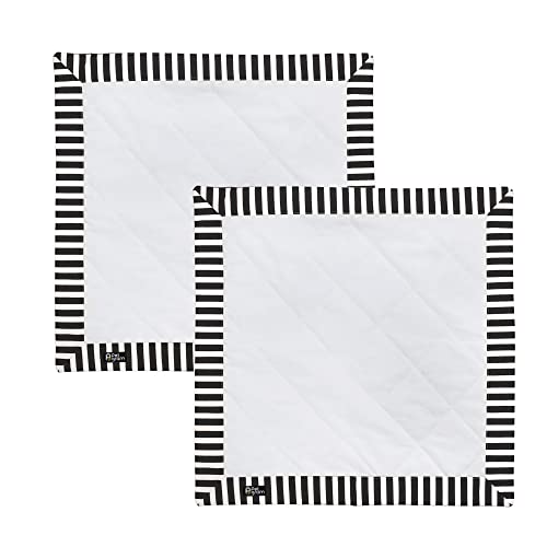 Tapete Higiênico Lavável para Cachorros, Petgram, Listado Preto, 67cm x 67cm - Kit com 2 unidades