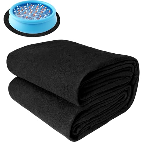 JPY Round Pool Liner Pad for Above Ground Swimming Pools Heavy Duty Under Pool Mat, Puncture Resistant, Extend Liner Life (18 FT)